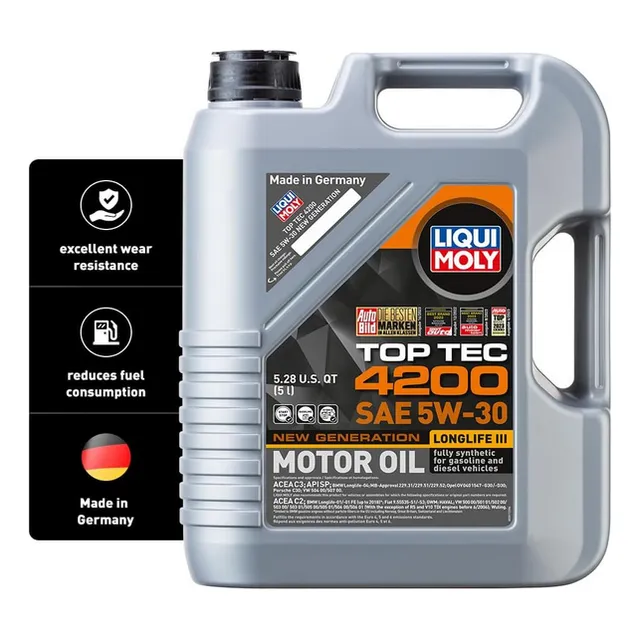 Aceite Liqui Moly 5w-30 Full Sintético, Gasolina Y Diesel