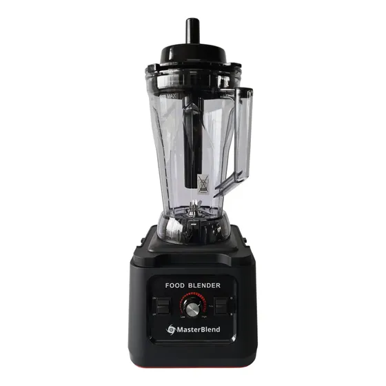 Licuadora industrial Masterblend alimentos, uso rudo, 4.5L, 2.2HP, 12 velocidades, color negro, , diseñada para alta demanda en cocinas