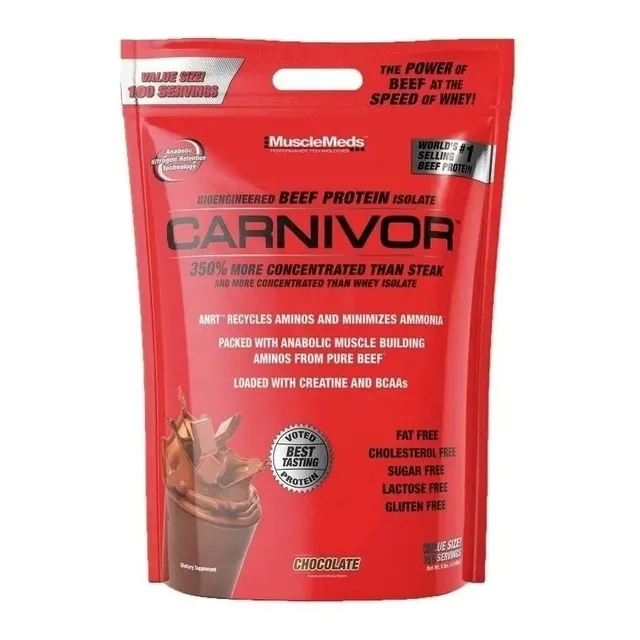 Proteina Carnivor De Carne Bolsa 8lb 100 Ser Todos Los Sabor