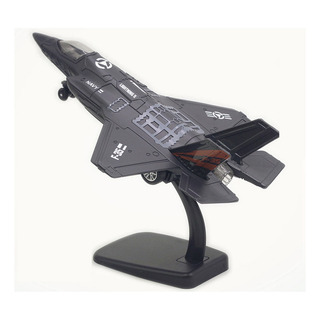 L Lutador Americano F35 Preto Avião Metal Com Luzes E Som L Lutador Americano F35 Preto Avião Metal Com Luzes E Som