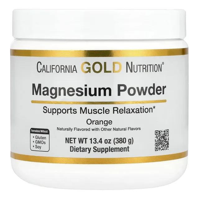 Magnesio En Polvo California Gold Nutrition 380 Gr
