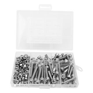 Kit De Tornillos Y Tuercas Hexagonales, 150 Unidades, Acero Kit De Tornillos Y Tuercas Hexagonales, 150 Unidades, Acero