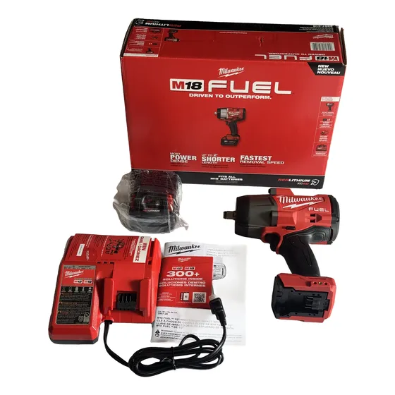 Kit De Pistola Alto Impacto Milwaukee Con Anillo D Friccion