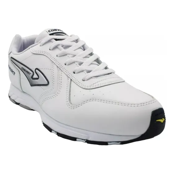 Zapatillas Convert Escolares Color Blanco 100% Cuero