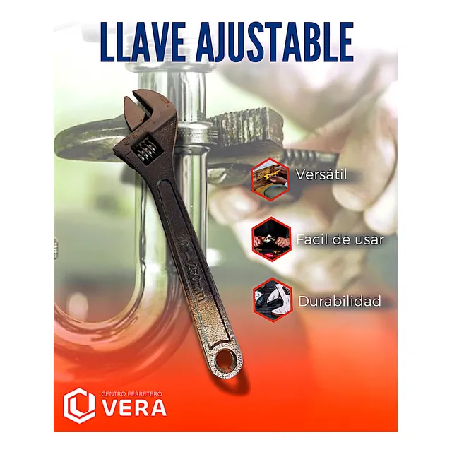 Llave Ajustable 10 25