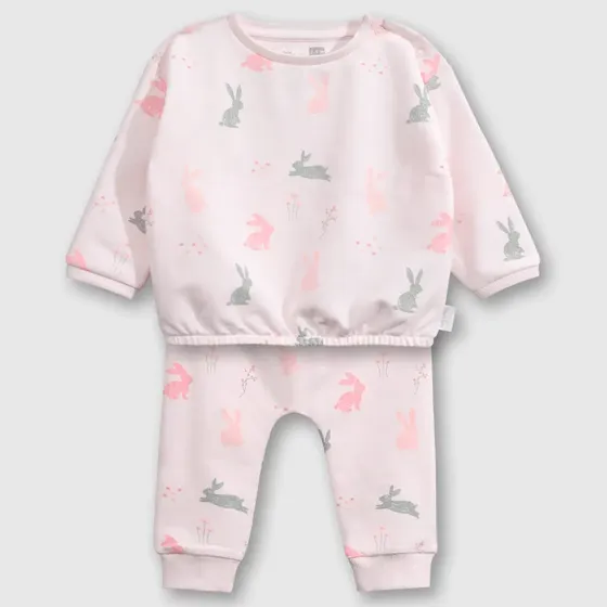 Conjunto Polerón / Pantalón Niñas Rosa 56795 Colloky