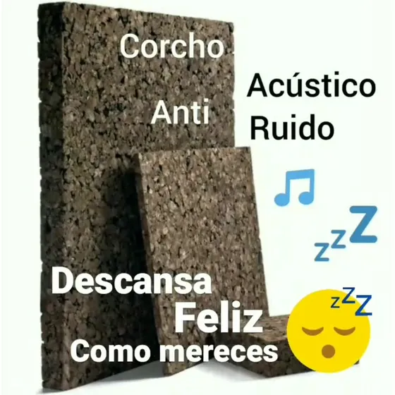 Laminas Corcho Acustico 2,5 Cm De Espesor (1 Pulgada)