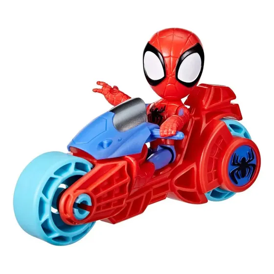 Vehículo 15cm + Figura Spidey Amazing Friends Marvel +3 Años