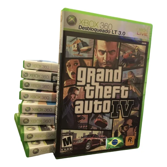 Gta 4 (legendado Pt-br) Xbox 360 Físico (desblq. Ltu Lt 3.0)