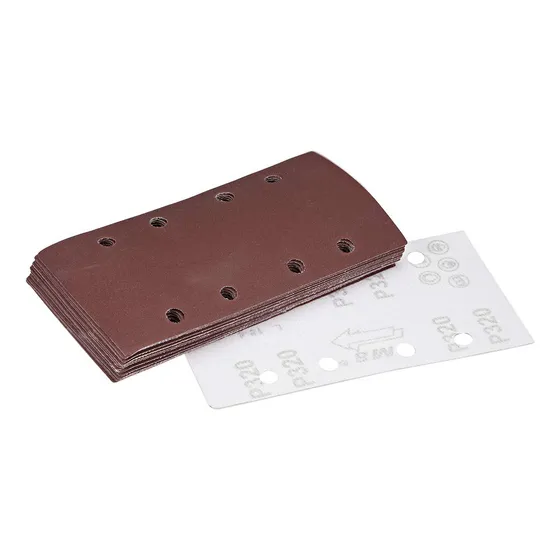 320 Grit 1/3 Sanding Sheet Sander Hook And Loop Pads 8 ...