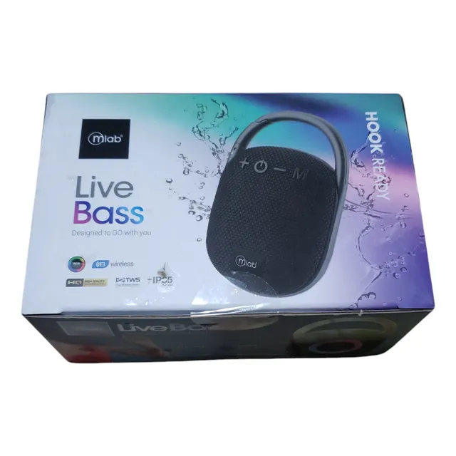 Parlante Bluetooth Mlab Live Bass Hook Ready