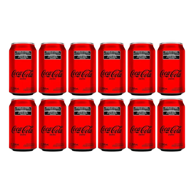  Coca-cola Sin Azúcar Lata 354ml X12 Zetta Bebidas 