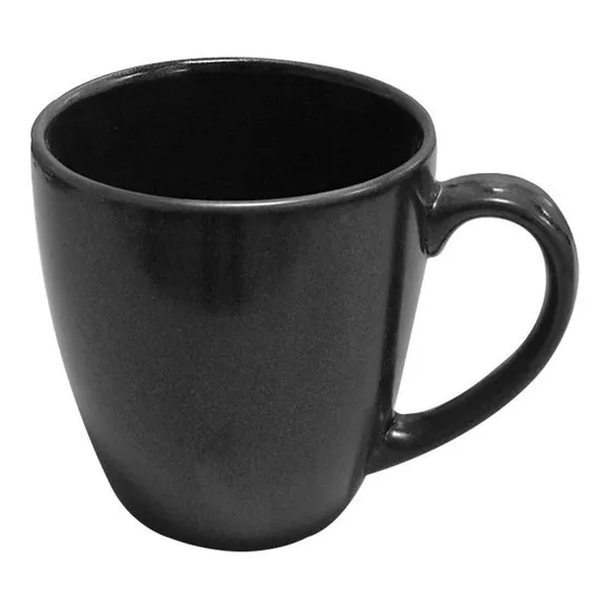 Mug Taza Redondo 320cc Negro Corona Xavi