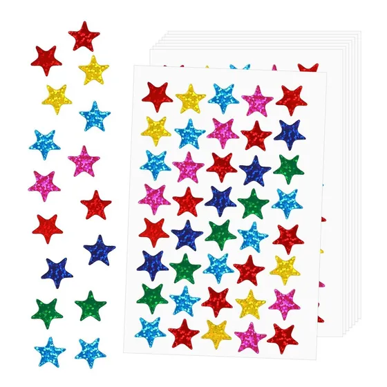 1200 Autoadhesivas Pegatinas Con Motivos De Estrellas