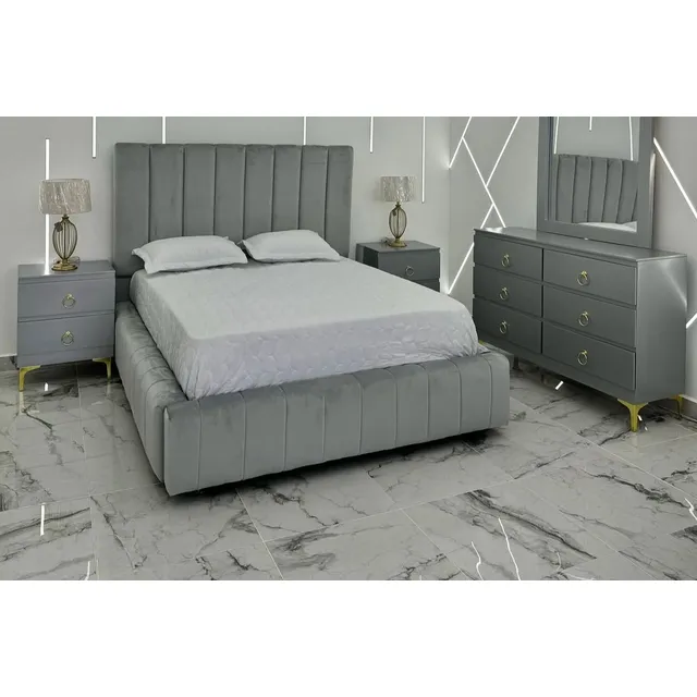 Juego De Cama  King, Tocador, Espejo, Mesita De Noche,