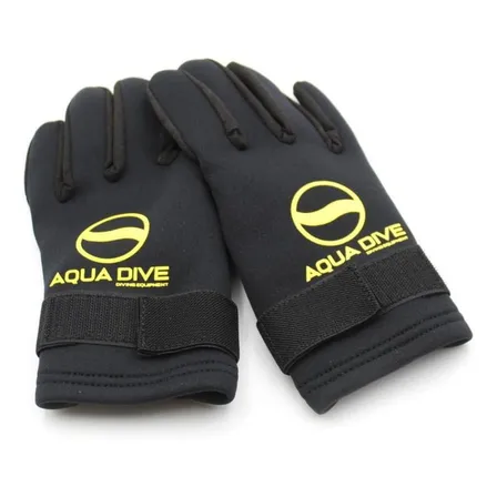 Guante Neopreno Aqua Dive Pro Wild Negro Cuero