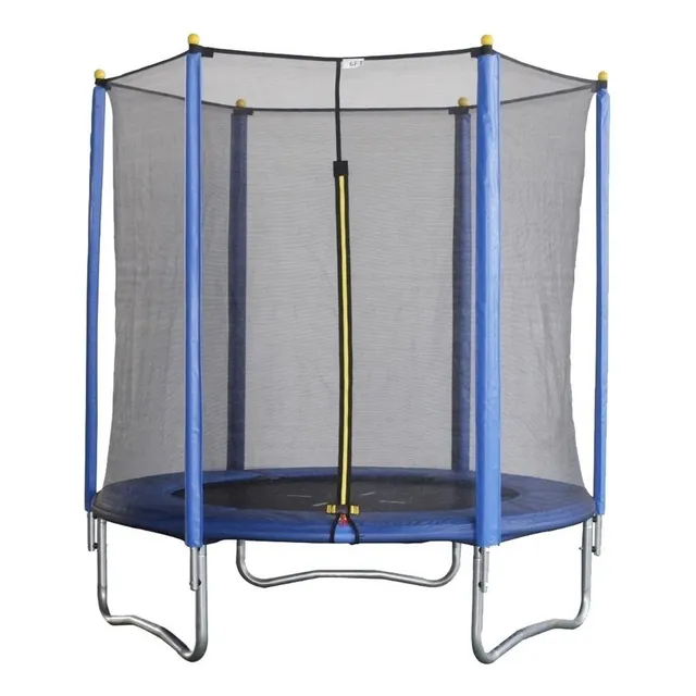 Cama Elástica Trampolín 182cm Lona De Salto Azul Cobertor De Resortes Negro