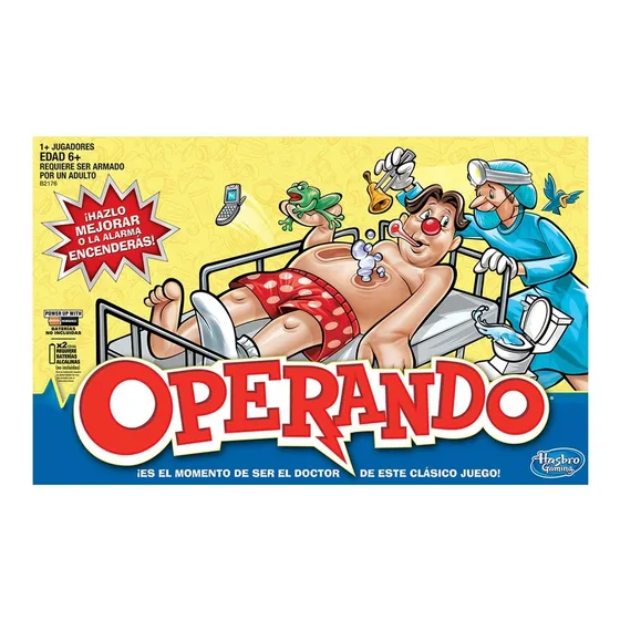 Juego De Mesa Hasbro Juego Operando Clásico Febo