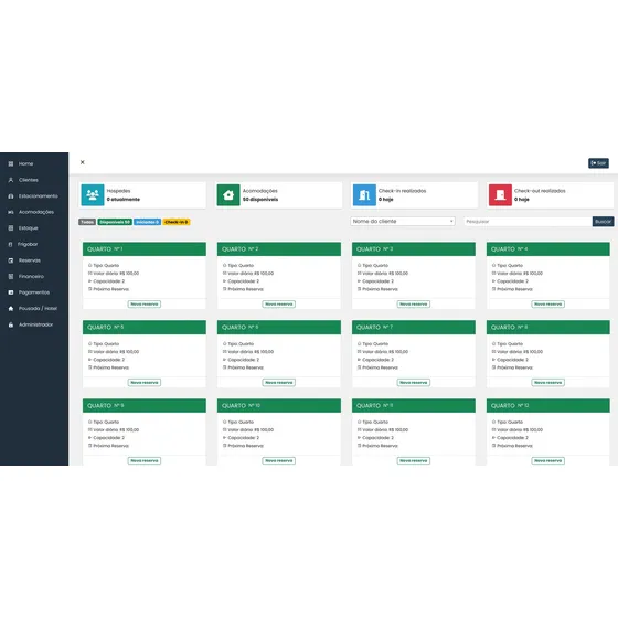 Sistema Para Hoteis E Pousadas 2.0 - Script Php Customizável