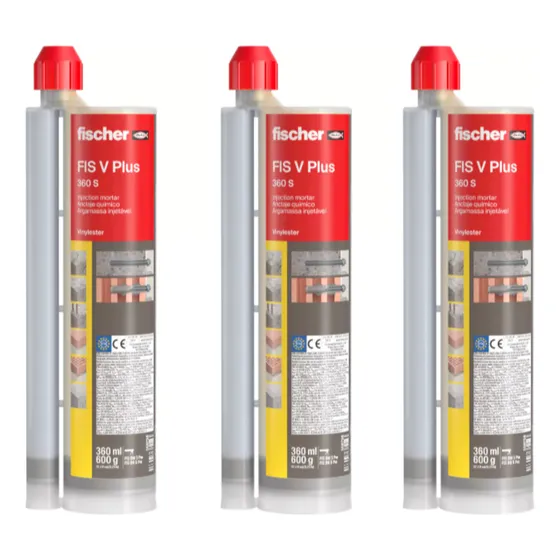 Anclaje Quimico Fischer Fis V Plus 360 S Pack 3 Piezas