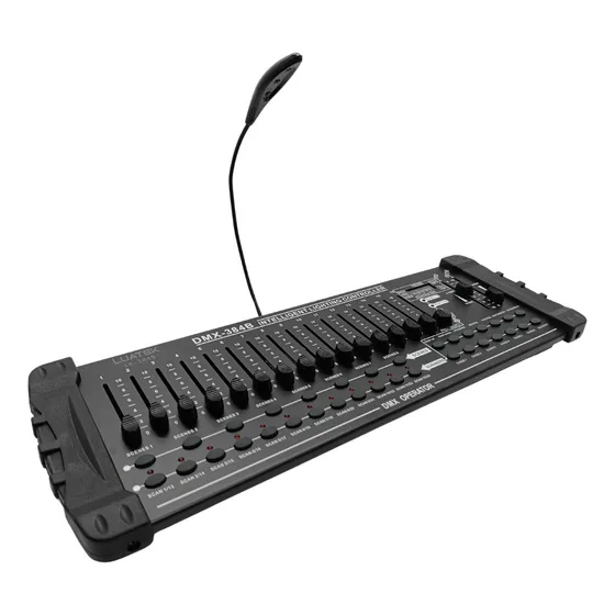 Painel De Controle Profissional 16 Faders 6 Slots 384 Canais