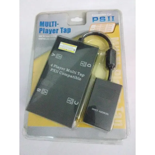 Multitac Ps2, Para 4 Controles Y Memory Card ,  Nuevo