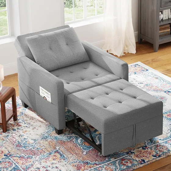 Sofá Cama 3 En 1 Convertible En Silla Cama Con Respaldo Sofá