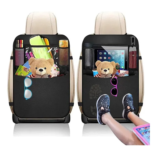 2 Universal Protector De Asiento Trasero, Funda  (negro)