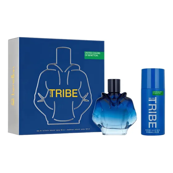 Set Perfume Masculino Benetton We Are Tribe 90 ml