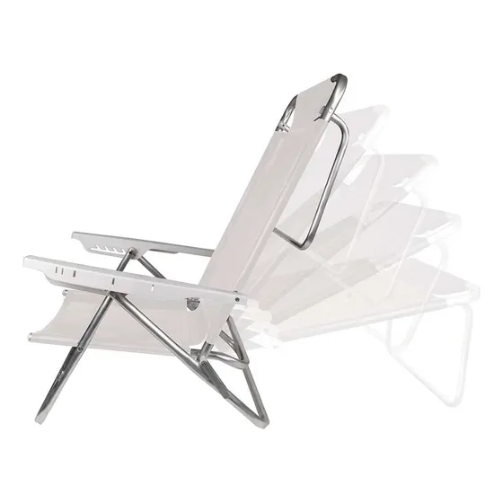 Silla Reposera Summer Mor Estructura Aluminio Reforzada Color Blanco