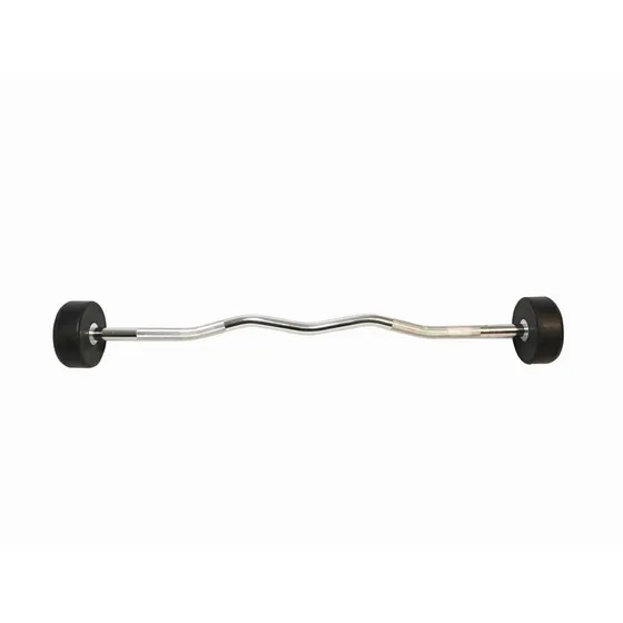 Barra Z De 15 Kilos / Bagore Sports Color Negro