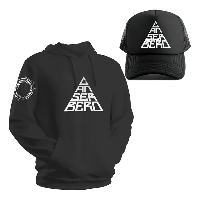 Pack Buzo Algodon Frizado + Gorra Trucker Diseños Varios