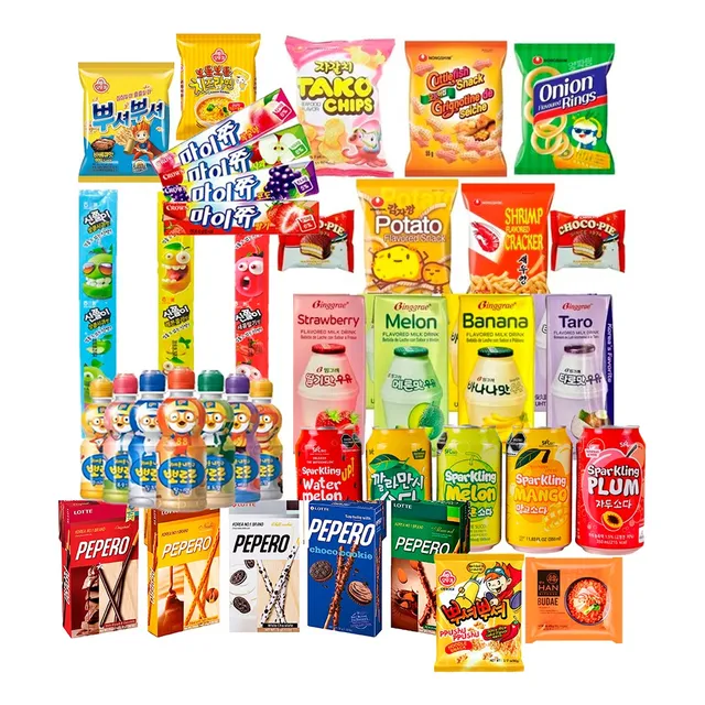 Paquete Sorpresa Surtido De Dulces, Snacks Y Ramen Coreano