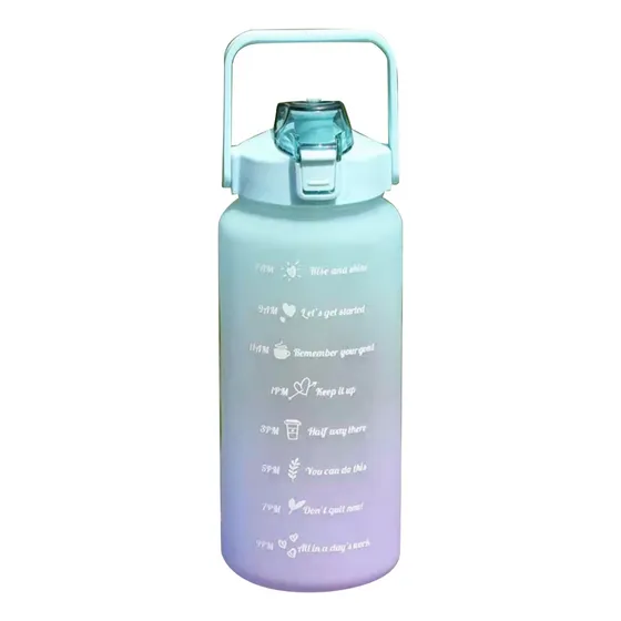 Botella De Agua Deportiva Portatil Alta Calidad 2 Litros