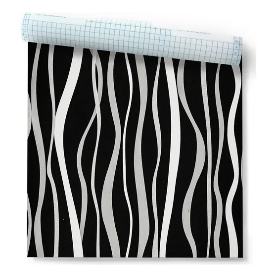 Pvc Autoadhesivo Bizarrap Sessions F/ Negro 0,45 X 10 Mts Ds