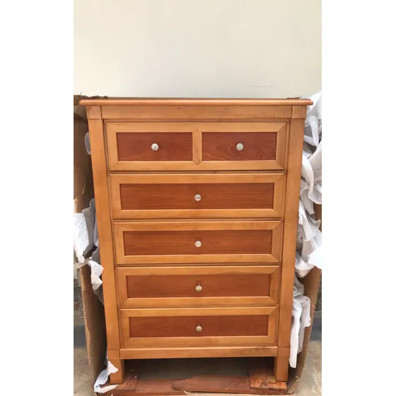 Gavetero Con 5 Gavetas Madera Importada