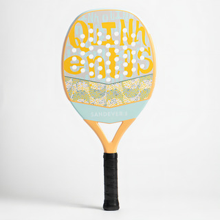 Raquete Beach Tennis Btr 500 Fibra De Vidro Sandever Cor Laranja Raquete Beach Tennis Btr 500 Fibra De Vidro Sandever Cor Laranja