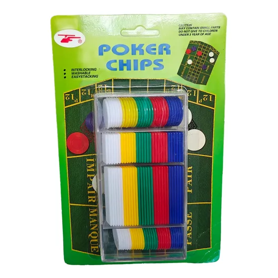 Ficha Poker Blackjack Ruleta Truco Ludo Damas Parchis 120 Pz