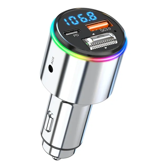 Transmisor Receptor Fm Adaptador Bluetooth Para Auto Estéreo