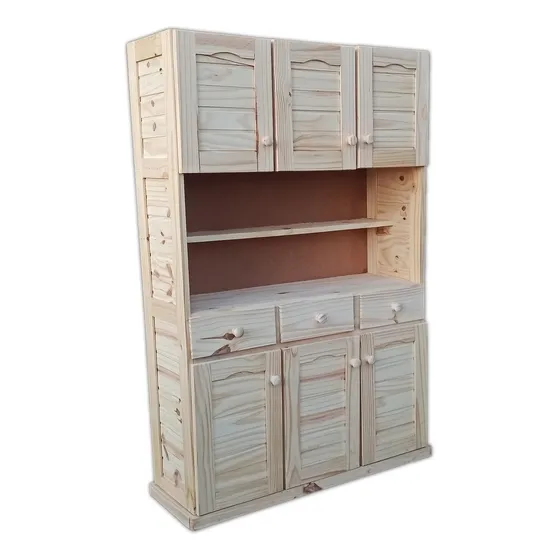 Alacena 6 Puertas | Madera | Sin Lustre