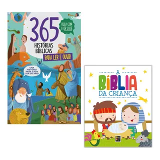 365 HistĂłrias BĂblicas Para Ler E Ouvir Com Qr Code + A BĂblia Da Criança - Livro Almofadado | PĂ© Da Letra; 365 HistĂłrias BĂblicas Para Ler E Ouvir Com Qr Code + A BĂblia Da Criança - Livro Almofadado | PĂ© Da Letra;