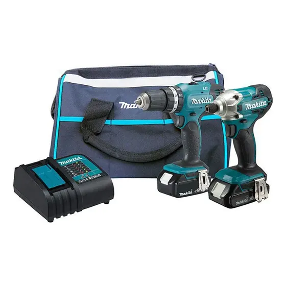 Taladro percutor atornillador inalámbrico Makita DLX2336SYX + accesorio 110V