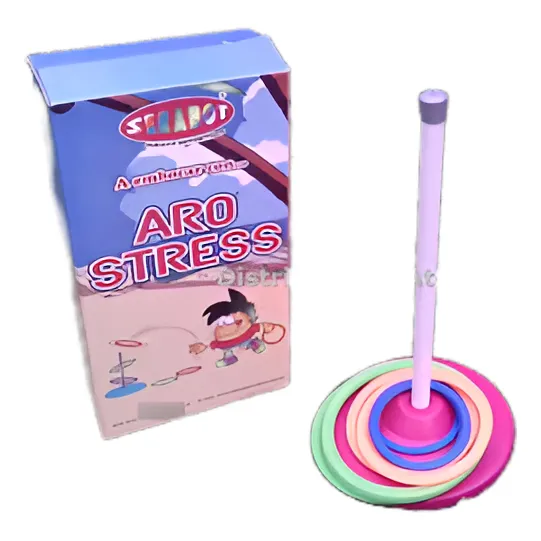 Aro Stress A Embocar 1 Base 1 Mastil 10 Aros Serabot En Caja