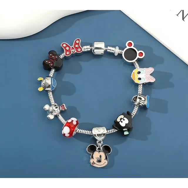 Pulsera Tipo Pandora Disney 10 Charms
