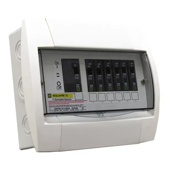 Gabinete Centro De Carga Qox206 Para 8 Pastillas Square D