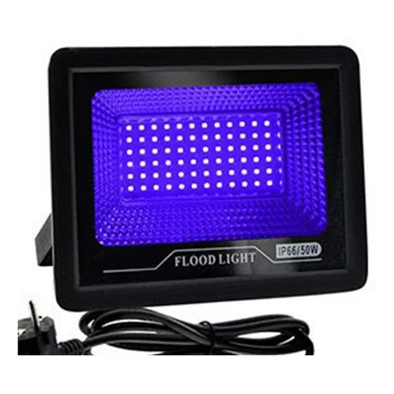 Foco Led Proyector Uv Luz Ultravioleta 50w Fiesta Fluor Luz UV 50W
