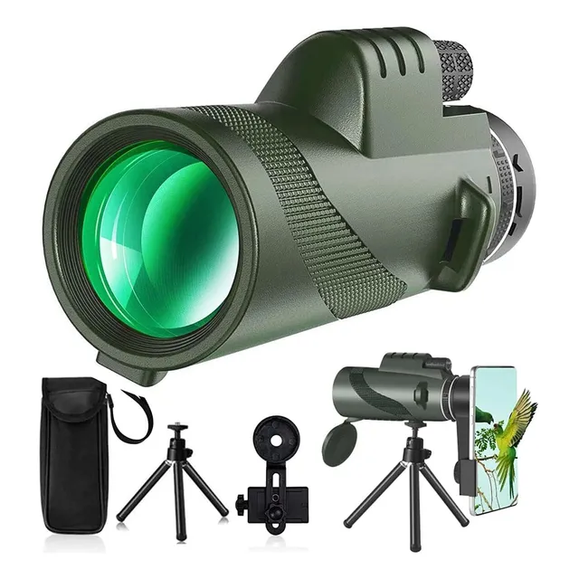 Telescopio Monocular De 80x100 Hd Impermeable Para Celular