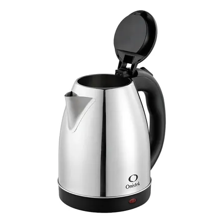 Chaleira Elétrica Onistek 1.8L Inox Desligamento Automático Prateada