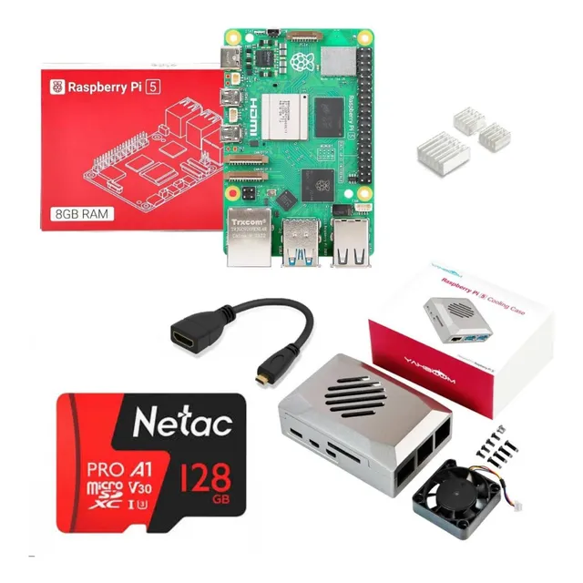 Kit Base Raspberry Pi 5 8gb 128gb Element14
