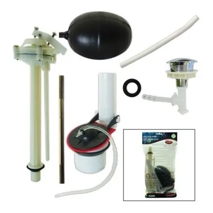 Herraje Poceta Tanque Bajo 23-28cm Incluye Boton Kingstone